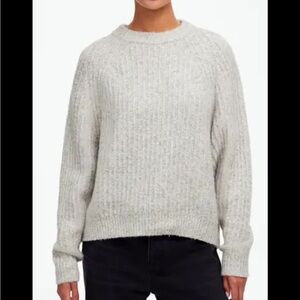 Madewell Light Gray Crew Neck Sweater